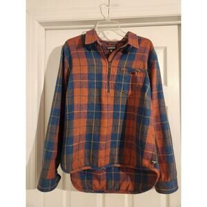 Toad&Co Mens Quarter Zip Jacket Plaid XL